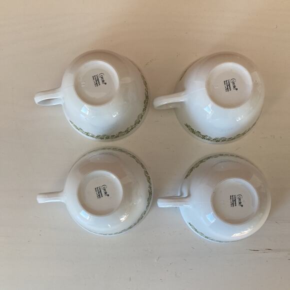 Vintage Corelle “Crazy Daisy” Coffee Cups, Set of 4 - Picture 6 of 9